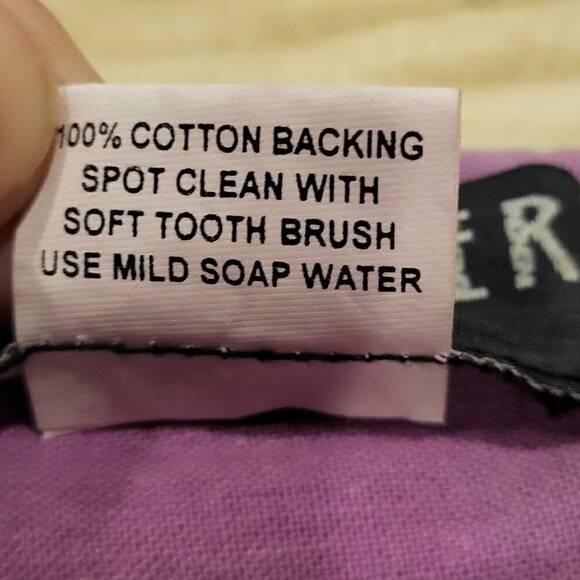 Kim Seybert Glass Bead Pink Purple Placemats Shiny Sparkle Set of 2 14" Square - Picture 9 of 9